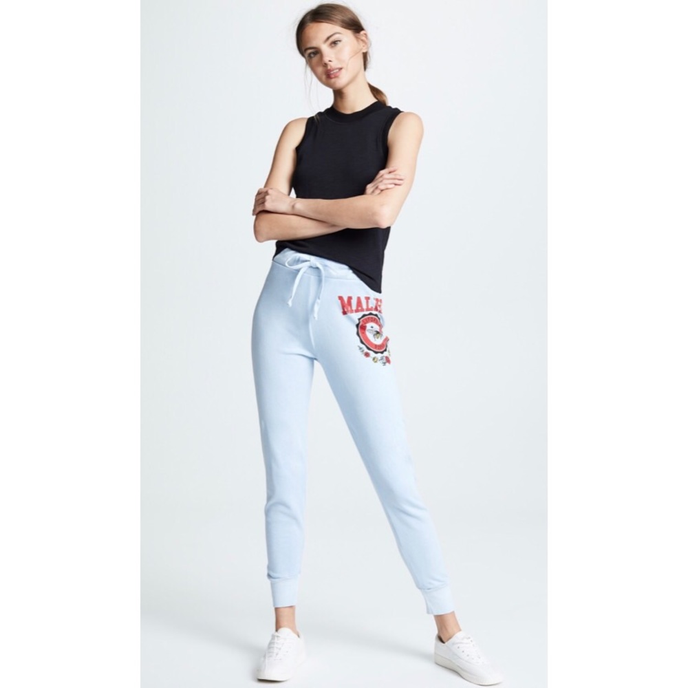 🐝🆕 Wildfox ஐ Malibu Crest Sweatpants ஐ Blue - Picture 2 of 8